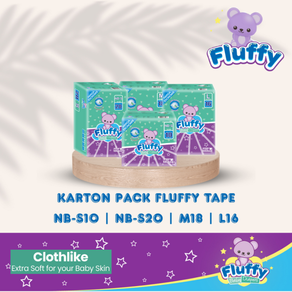 Fluffy Baby Diapers Tape Nb-S10 / Nb-S20 /  M18 / L16